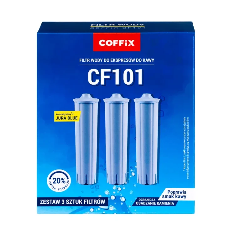 Filtry wody do ekspresu Jura (zamienniki) - Opakowanie 3 szt. - COFFIX CF101