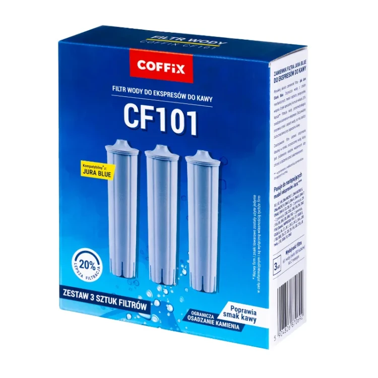 Filtry wody do ekspresu Jura (zamienniki) - Opakowanie 3 szt. - COFFIX CF101