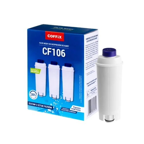 Filtr do ekspresu DeLonghi (zamiennik) - opakowanie 3 szt. - COFFIX CF106