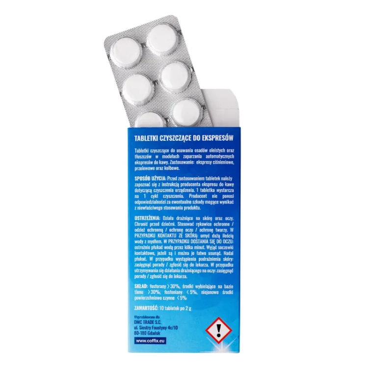 Tabletki do czyszczenia ekspresu 10 szt – COFFIX