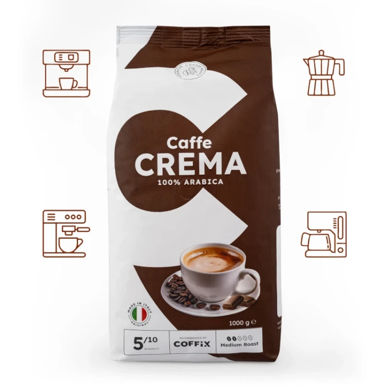 Caffe Crema 100% Arabica Espresso - kawa ziarnista 1kg