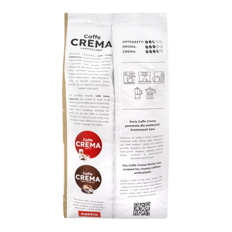 Caffe Crema Cappuccino Espresso - kawa ziarnista 1kg