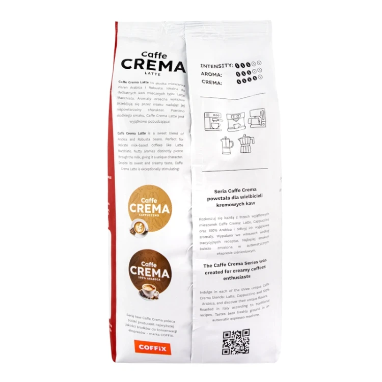 Caffe Crema LATTE Espresso - kawa ziarnista 1kg