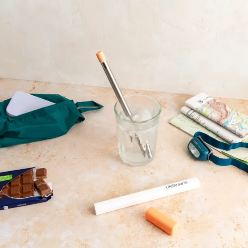 LifeStraw Słomka filtrująca do wody z etui - Apricot