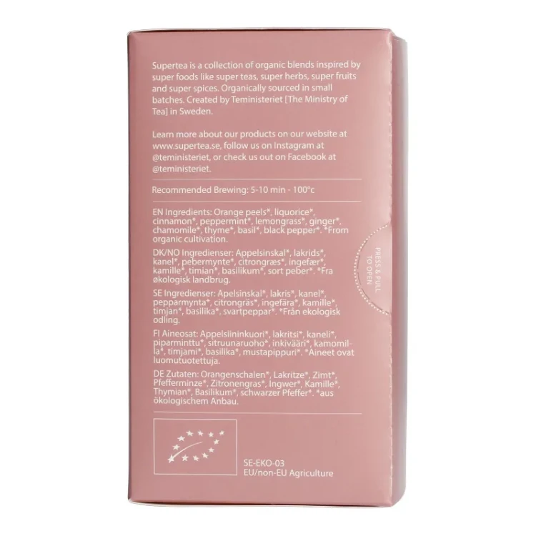 Teministeriet - Supertea Chamomile Thyme Relax EKO - herbata ziołowa (20 saszetek)