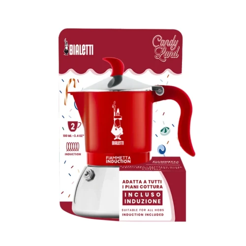 Bialetti Fiammetta Induction Candyland - Kawiarka 4tz - Czerwona
