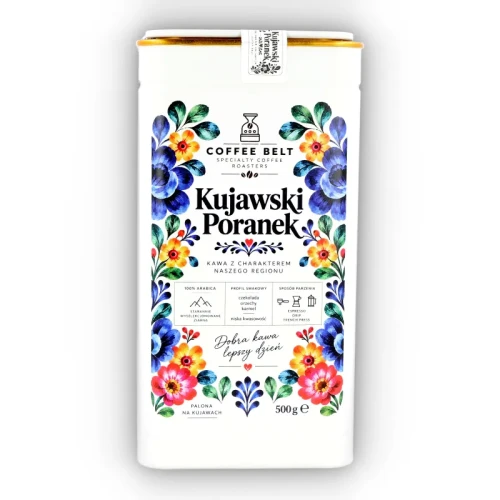 Kujawski Poranek Coffee Belt Espresso - kawa ziarnista puszka 500g