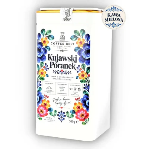 Kujawski Poranek Coffee Belt Espresso - kawa mielona puszka 500g