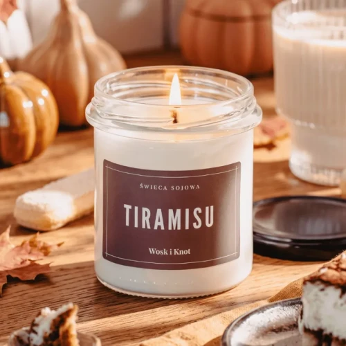 Świeca sojowa Tiramisu - Wosk i Knot