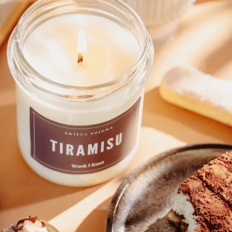 Świeca sojowa Tiramisu - Wosk i Knot
